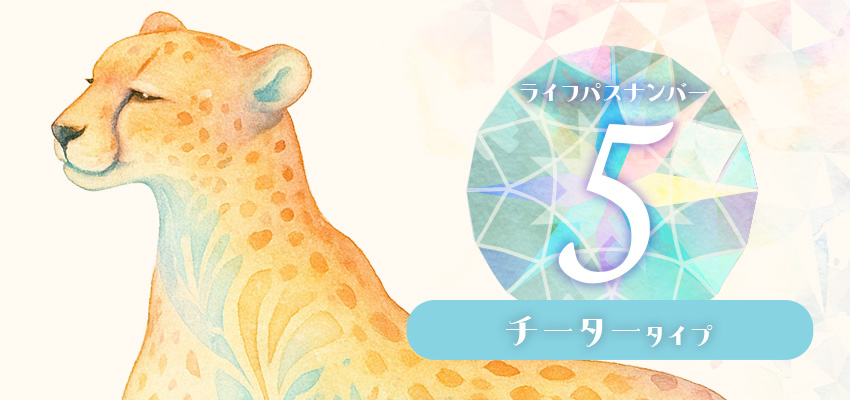 ライフパスナンバー５｜チータータイプ